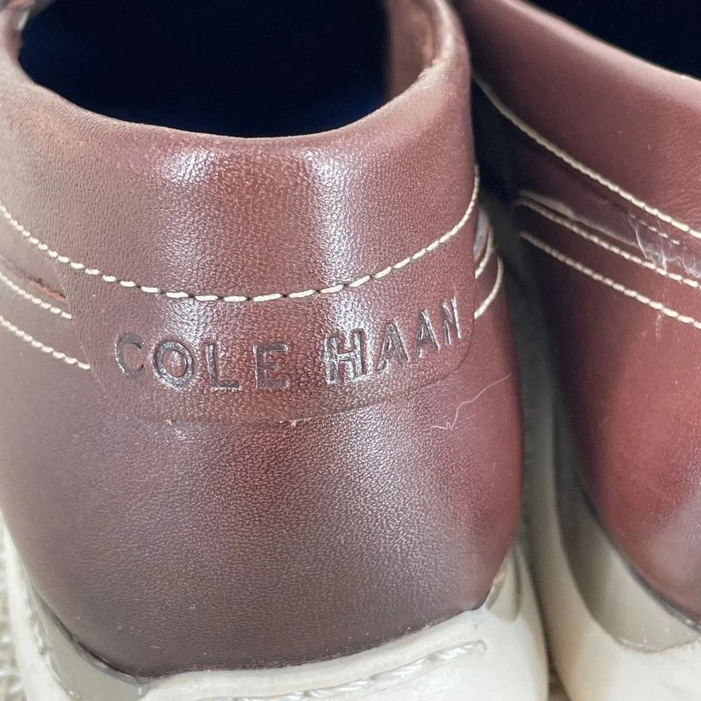 Cole‎ Haan Grand Atlantic Penny Loafers Mens 8.5 Mahogany Brown Leather C33028